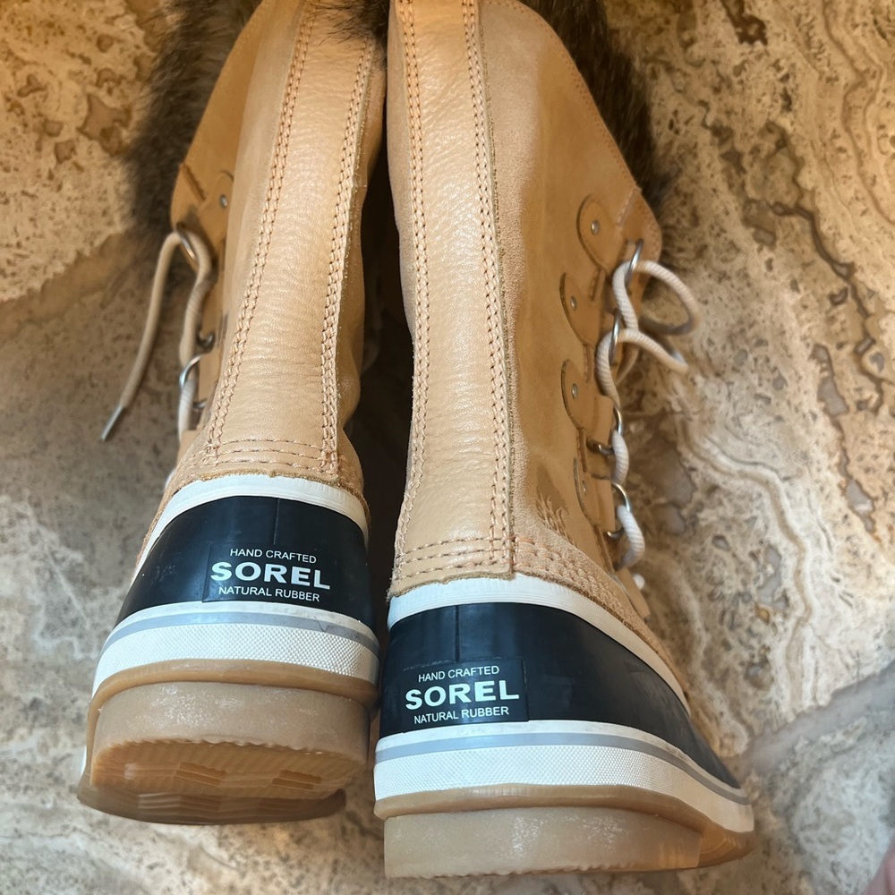 SOREL - Women's Joan of Arctic Waterproof Insulated Winter Boot fur size 10 nwot - Picture 4 of 7